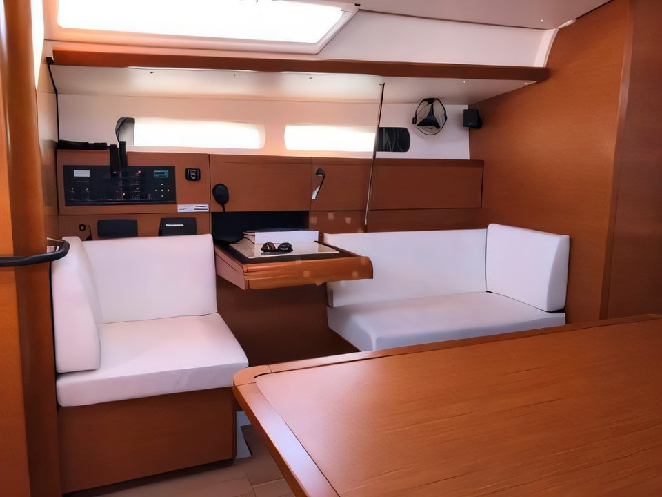Interior of Sun Odyssey 449 sail boat with 4 cabins Croatia yacht charter