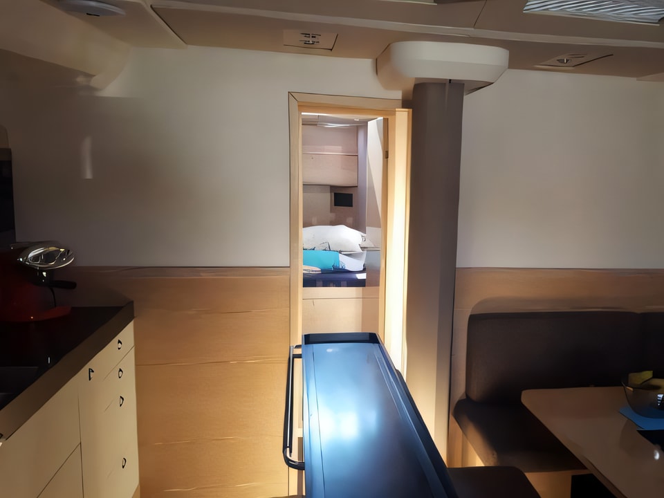 Interior of Hanse 575 sail boat with 4 cabins Croatia yacht charter