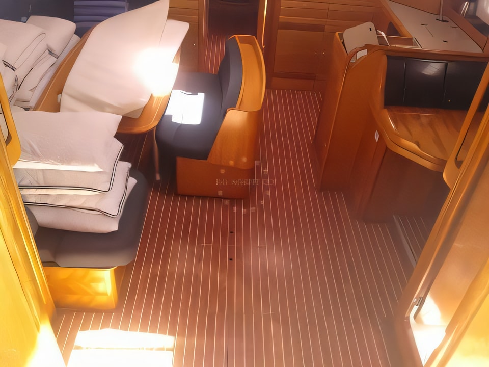 Interior of Bavaria Cruiser 50 sail boat with 5 cabins Croatia yacht charter