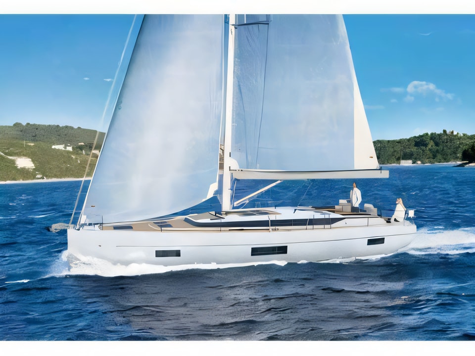 Exterior overview of Bavaria C50 Style - AC + GEN sail boat for charter from Zadar Marina Zadar in the Zadar sailing area Croatia