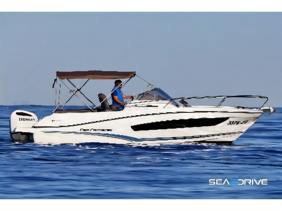 Exterior overview of Cap Camarat 7.5 motor boat for charter from Zadar Marina Zadar in the Zadar sailing area Croatia