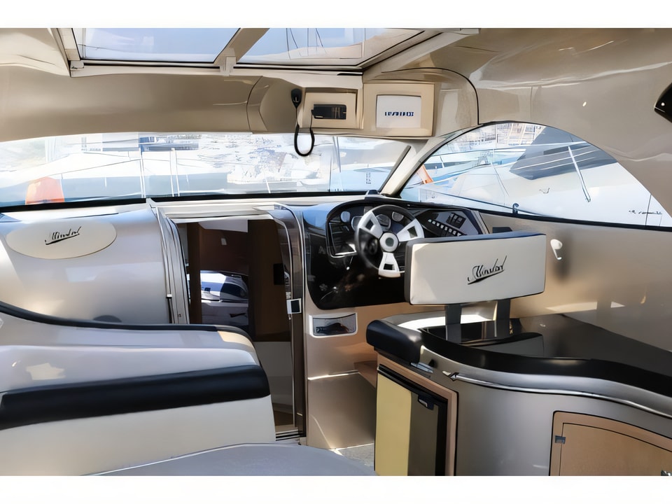 Interior of Mirakul 30 motor boat with 2 cabins Croatia yacht charter