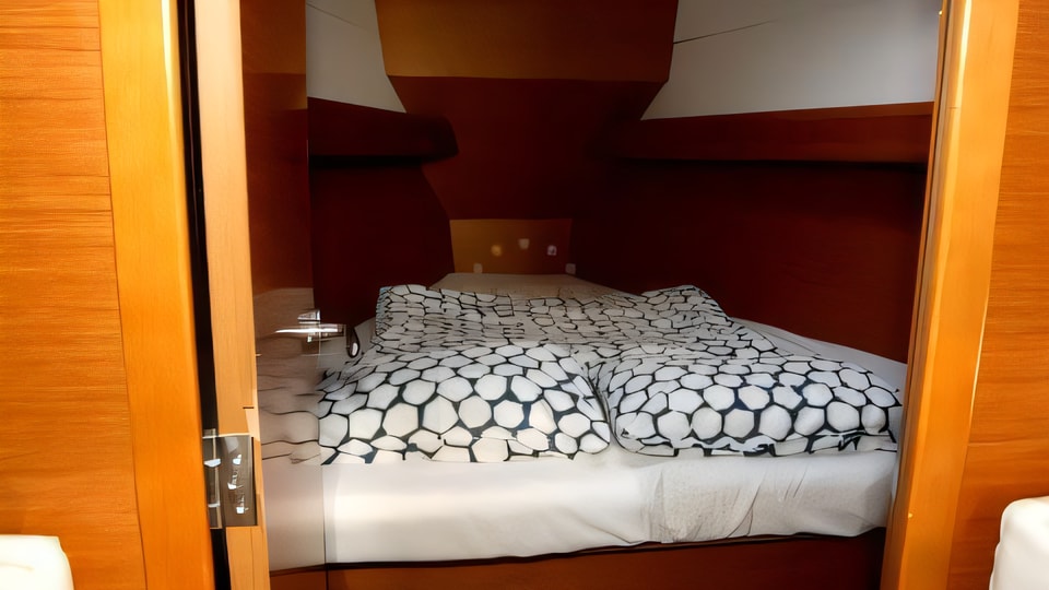 Interior of Sun Odyssey 389 sail boat with 3 cabins Croatia yacht charter