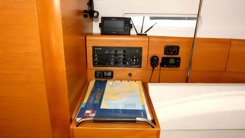 Interior of Sun Odyssey 389 sail boat with 3 cabins Croatia yacht charter