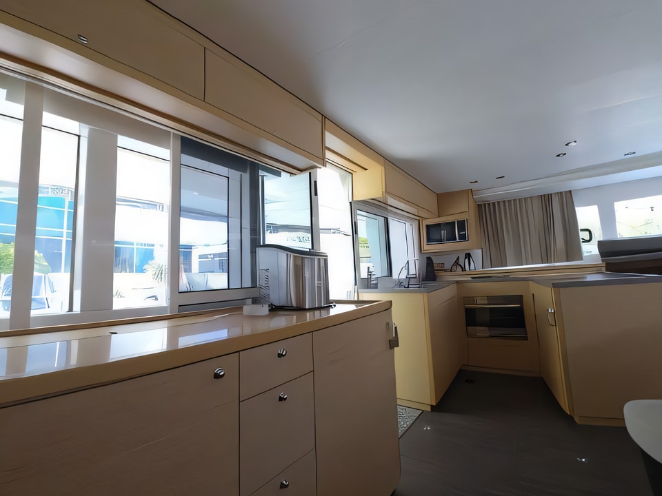 Interior of Lagoon 450 F catamaran with 6 cabins Croatia yacht charter