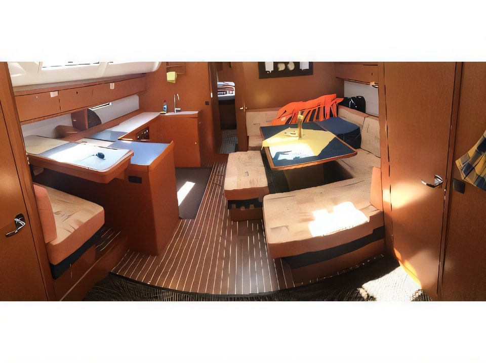 Interior of Bavaria 51 Cruiser sail boat with 5 cabins Croatia yacht charter