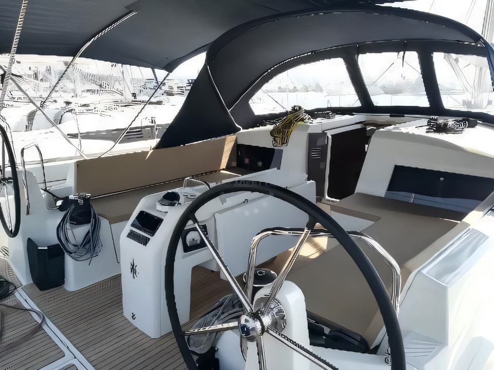 Interior of Sun Odyssey 490 sail boat with 5 cabins Croatia yacht charter