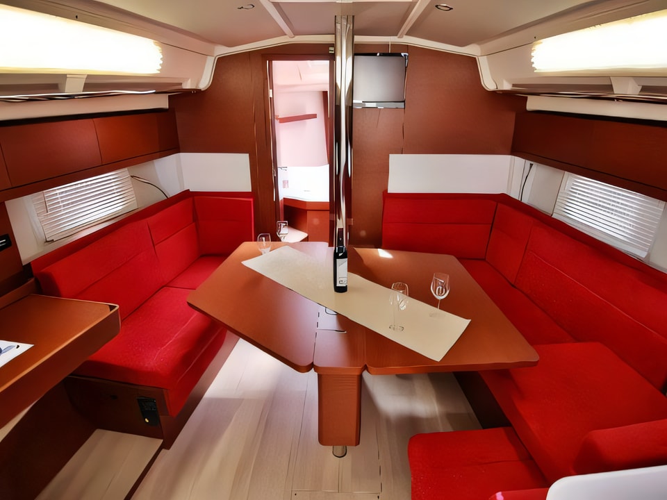 Interior of HANSE 418 BT sail boat with 3 cabins Croatia yacht charter