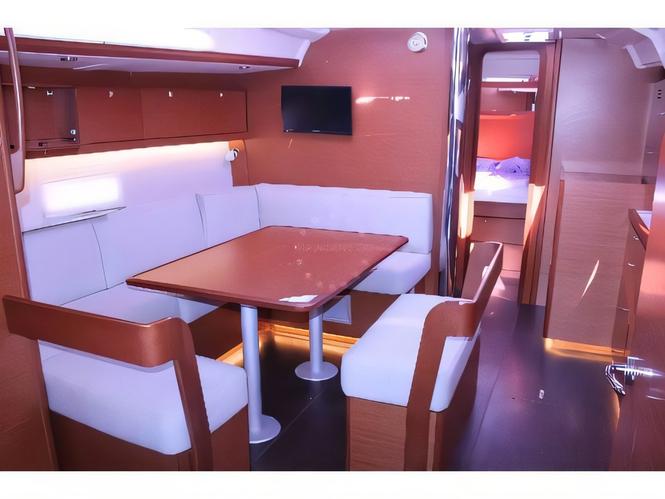 Interior of Dufour 430 Grand Large sail boat with 4 cabins Croatia yacht charter
