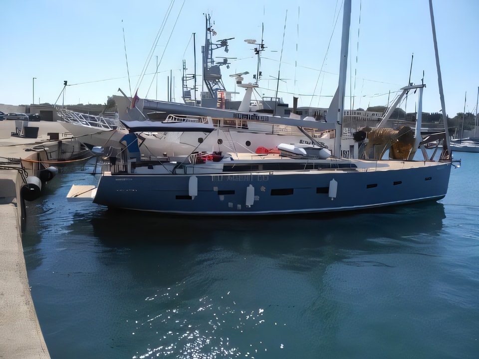 Exterior overview of D&D Kufner 54.2 sail boat for charter from Trogir ACI Marina in the Split sailing area Croatia