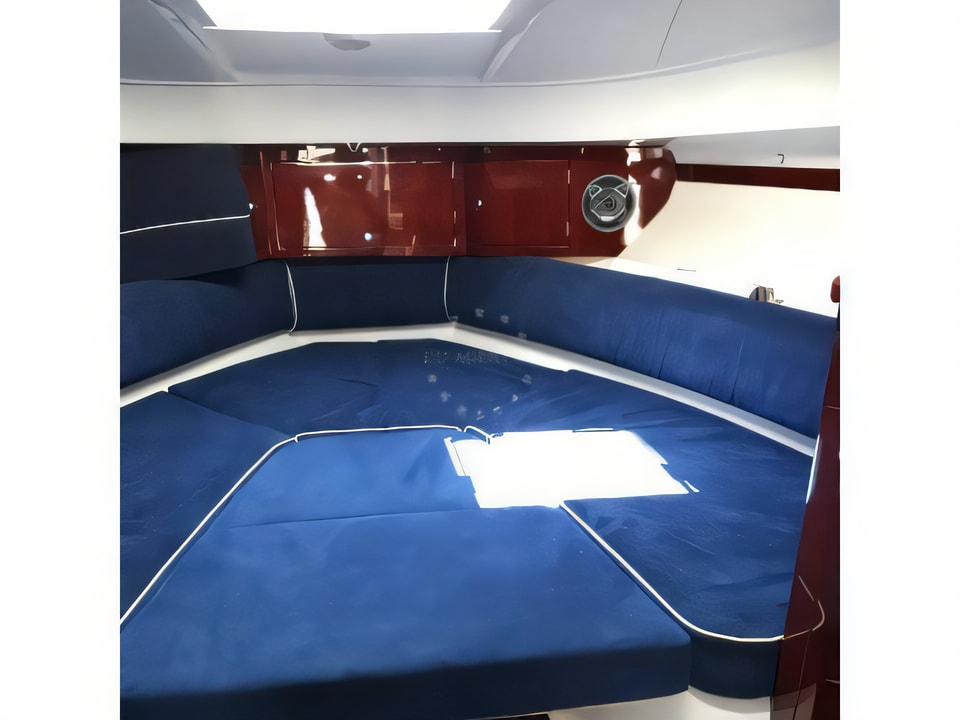 Interior of Aquador 28 HT motor boat with 2 cabins Croatia yacht charter
