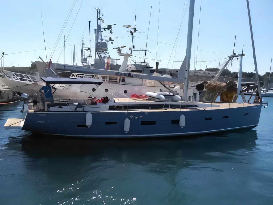 Exterior overview of D&D Kufner 54.2 sail boat for charter from Trogir ACI Marina in the Split sailing area Croatia