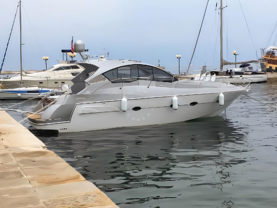 Exterior overview of Mirakul 40 motor boat for charter from Pirovac in the Sibenik sailing area Croatia