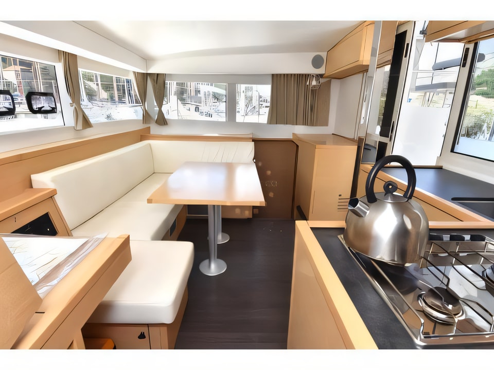 Interior of Lagoon 39 catamaran with 6 cabins Croatia yacht charter