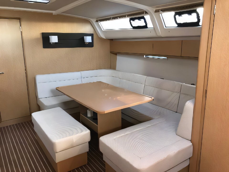 Interior of Bavaria Cruiser 51 sail boat with 5 cabins Croatia yacht charter