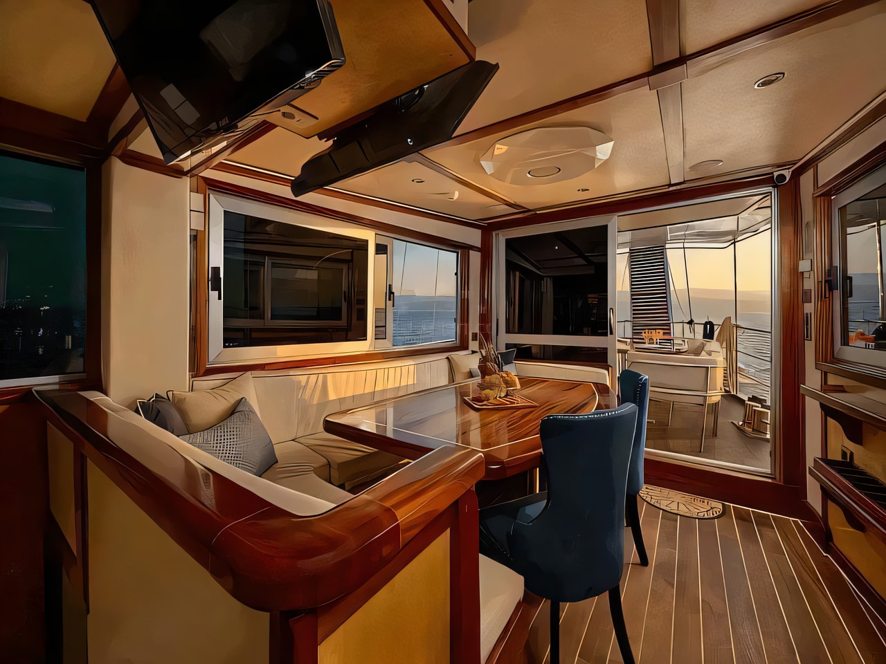 Layout of Gulet Trebenna gulet or cruiser with 4 cabins Croatia yacht charter
