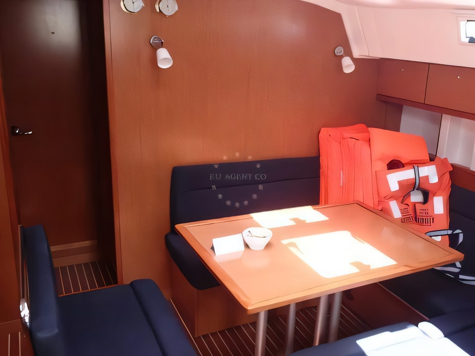 Interior of Bavaria Cruiser 45 sail boat with 4 cabins Croatia yacht charter