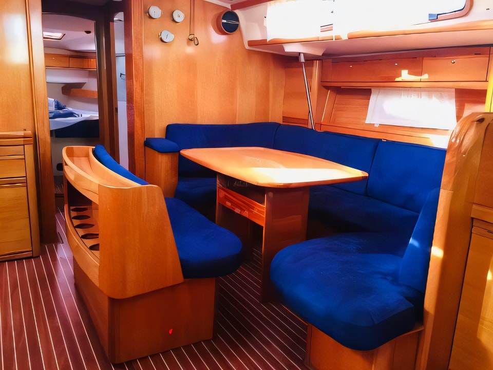 Interior of Bavaria 46 Cruiser sail boat with 4 cabins Croatia yacht charter