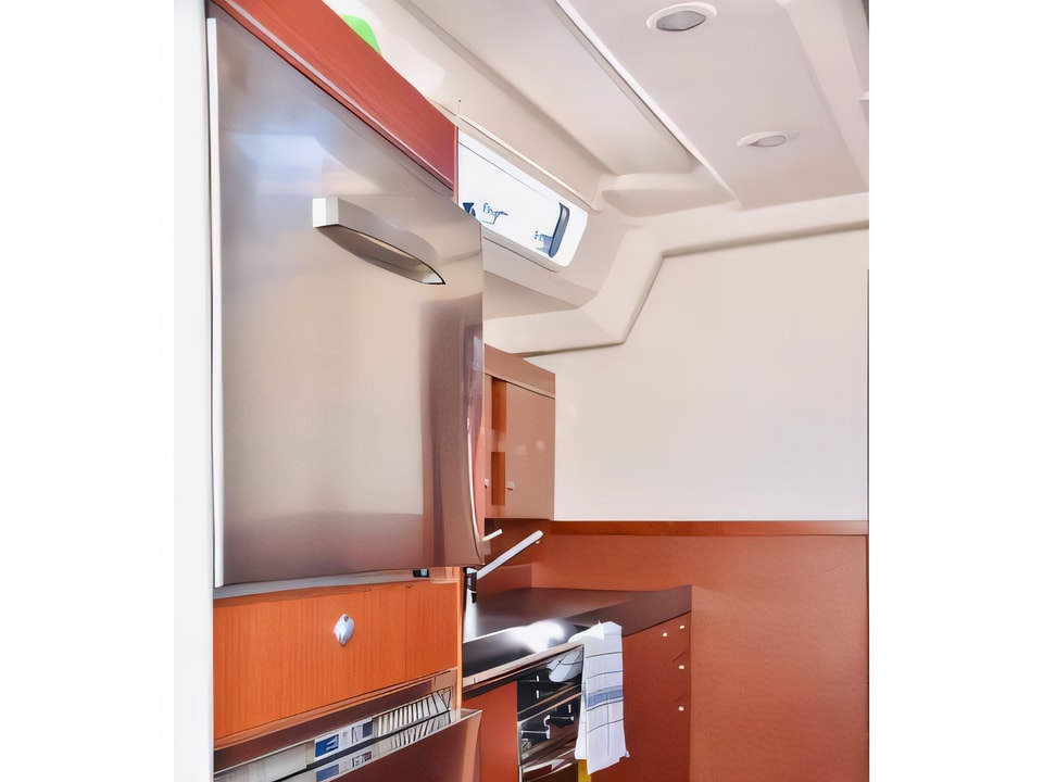 Interior of Hanse 505 sail boat with 5 cabins Croatia yacht charter