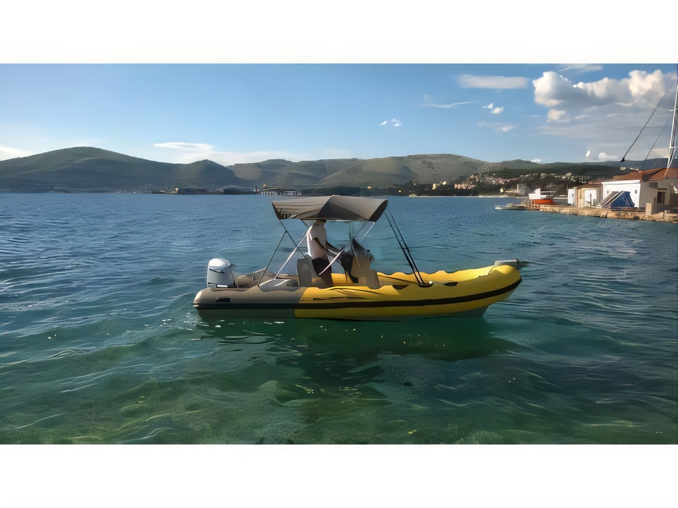 Layout of Bura 560 motor boat with 0 cabins Croatia yacht charter