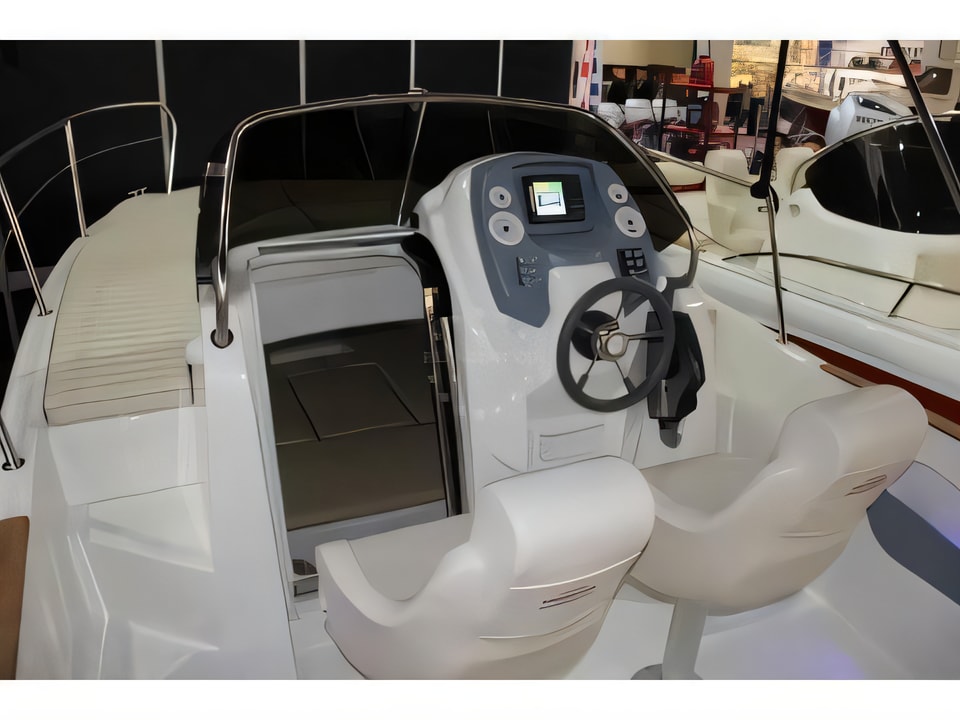 Interior of HM 22 Fly motor boat with 0 cabins Croatia yacht charter
