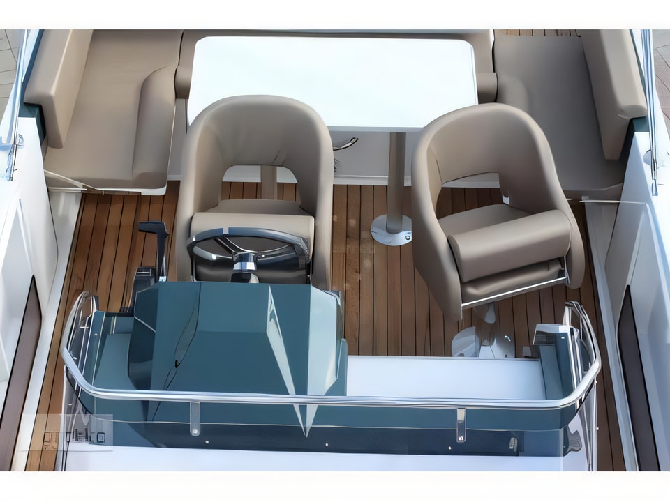 Interior of Atlantic 750 Open motor boat with 0 cabins Croatia yacht charter