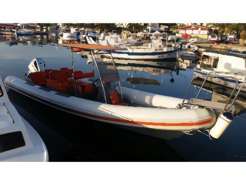 Exterior overview of Lolivul 9 motor boat for charter from SCT Marina Trogir in the Split sailing area Croatia