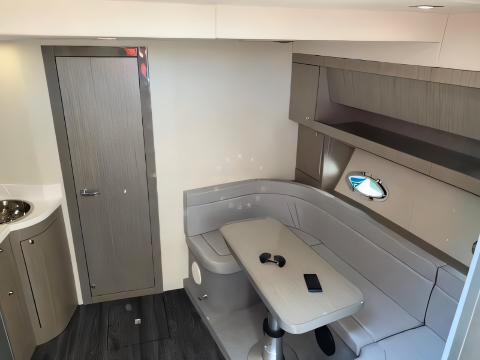 Interior of Mirakul 40 HT motor boat with 3 cabins Croatia yacht charter