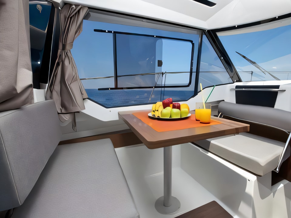 Interior of Merry Fisher 795 motor boat with 1 cabins Croatia yacht charter