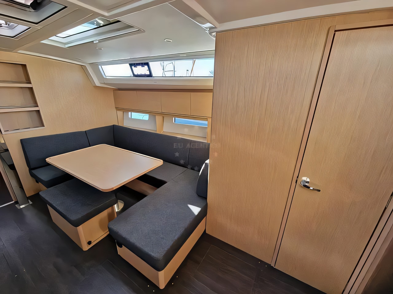 Layout of Bavaria C46 sail boat with 4 cabins Croatia yacht charter