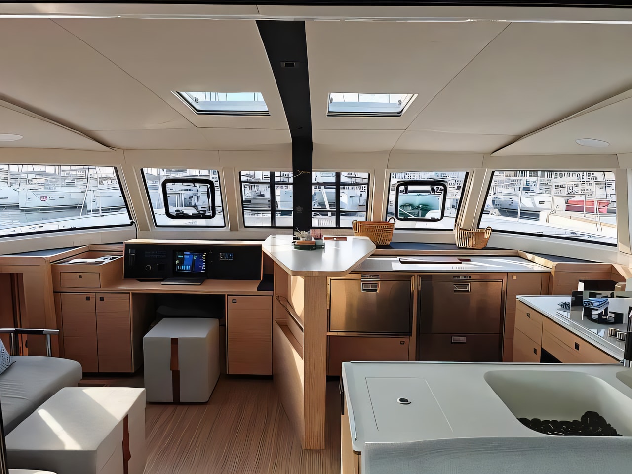 Nautitech 44 Open yacht layout 3 cabins Croatia charter