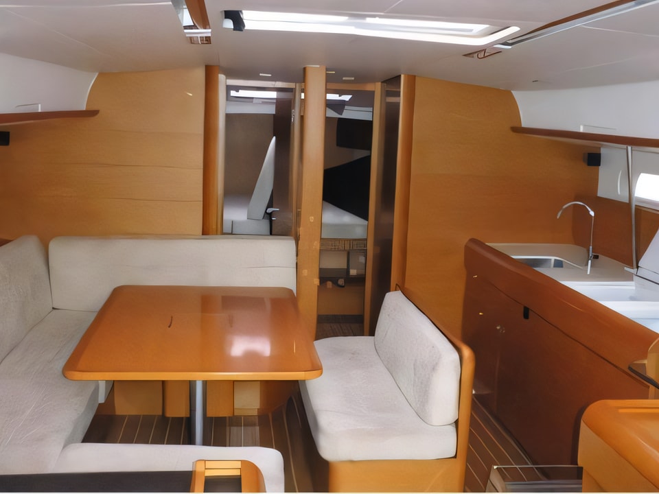 Interior of Sun Odyssey 509 sail boat with 5 cabins Croatia yacht charter
