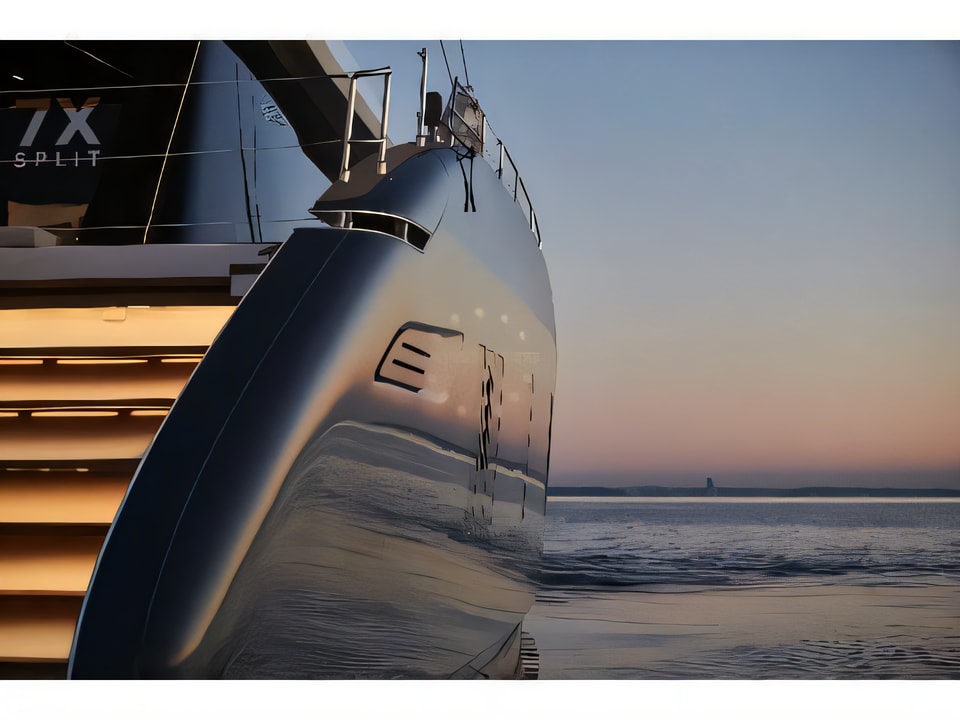 Exterior overview of Sunreef 80 catamaran for charter from SCT Marina Trogir in the Split sailing area Croatia