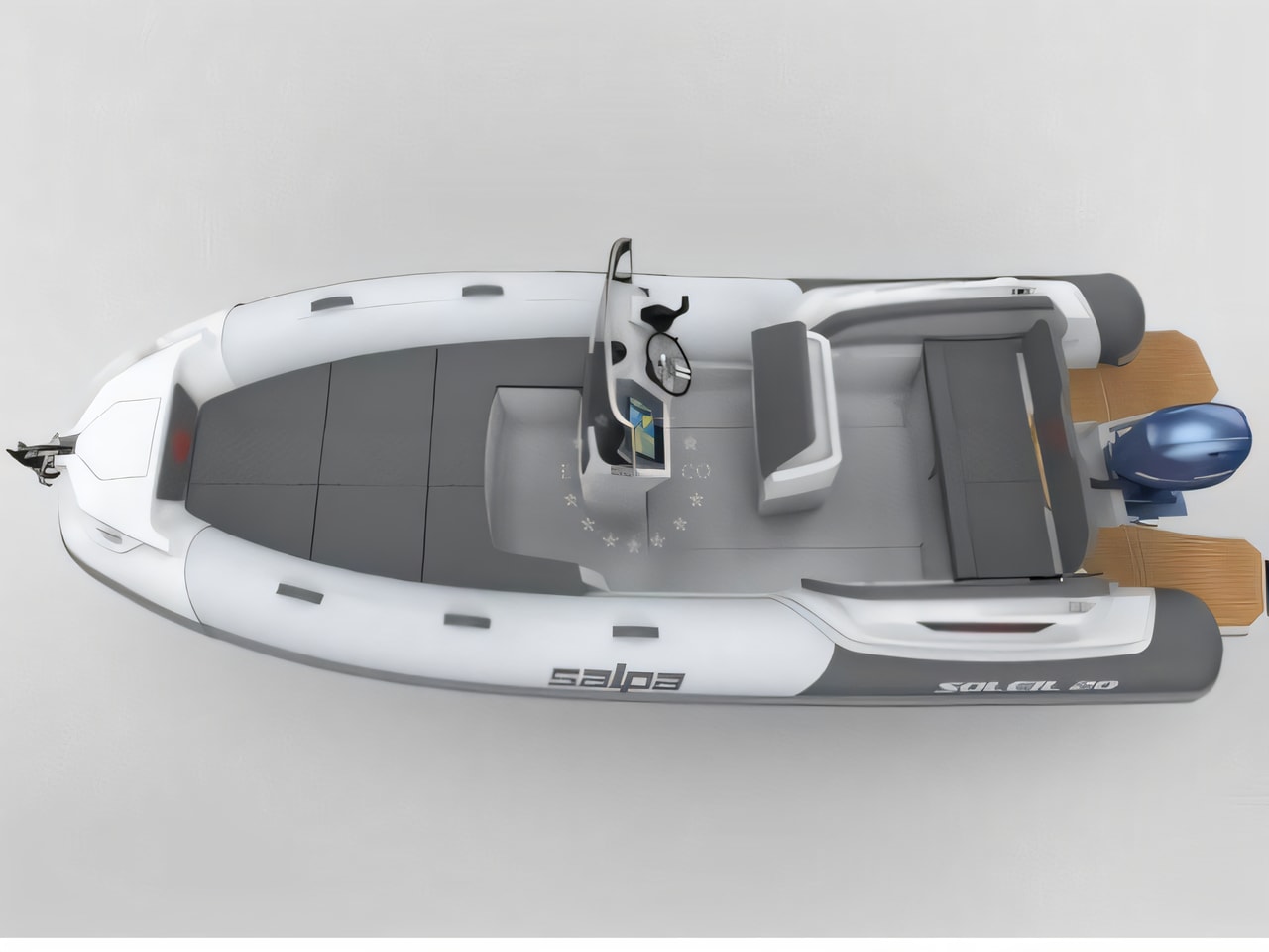 Interior of Salpa Soleil 20 motor boat with 0 cabins Croatia yacht charter