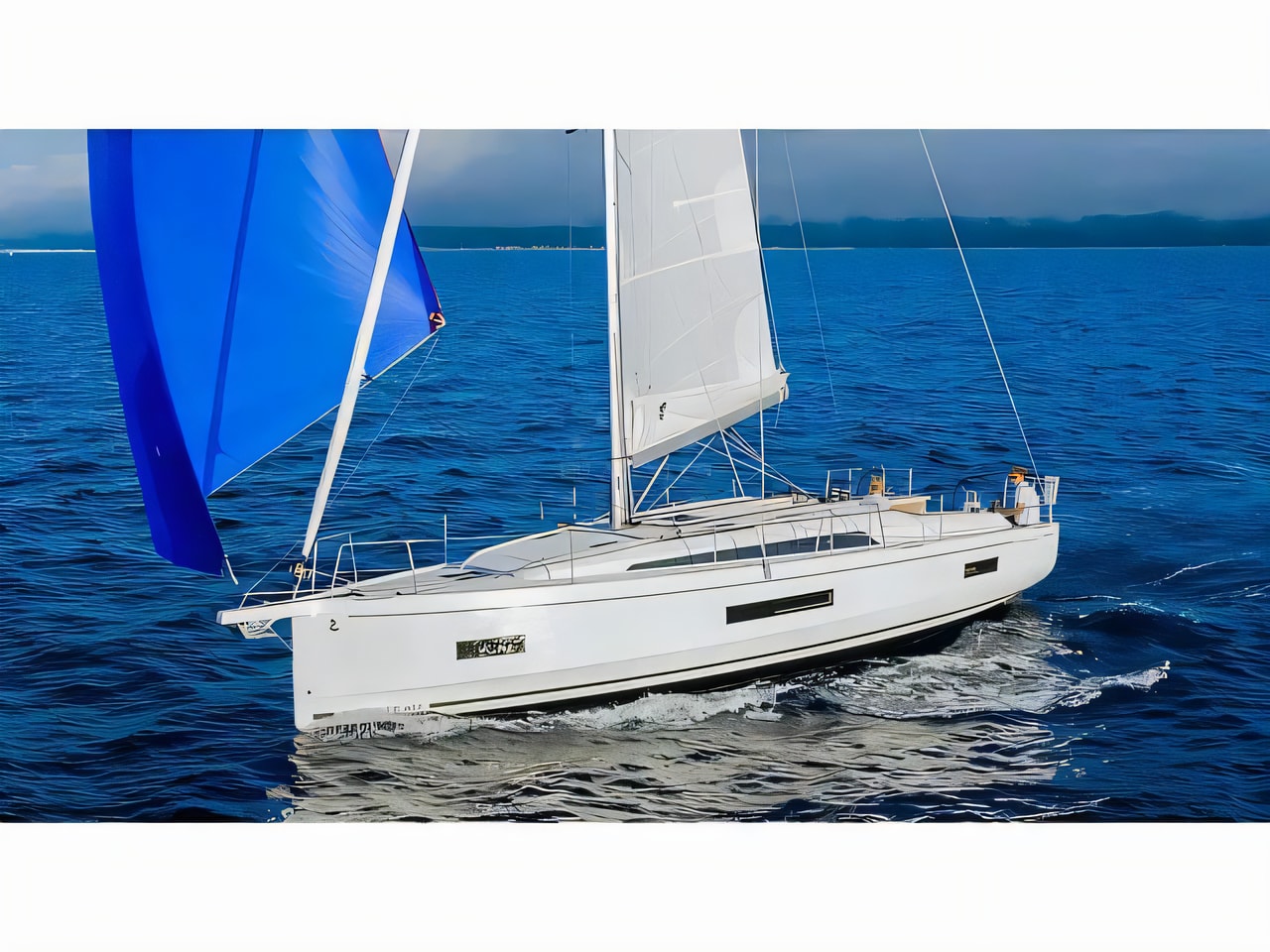 Exterior overview of Oceanis 40.1 sail boat for charter from Split ACI Marina in the Split sailing area Croatia