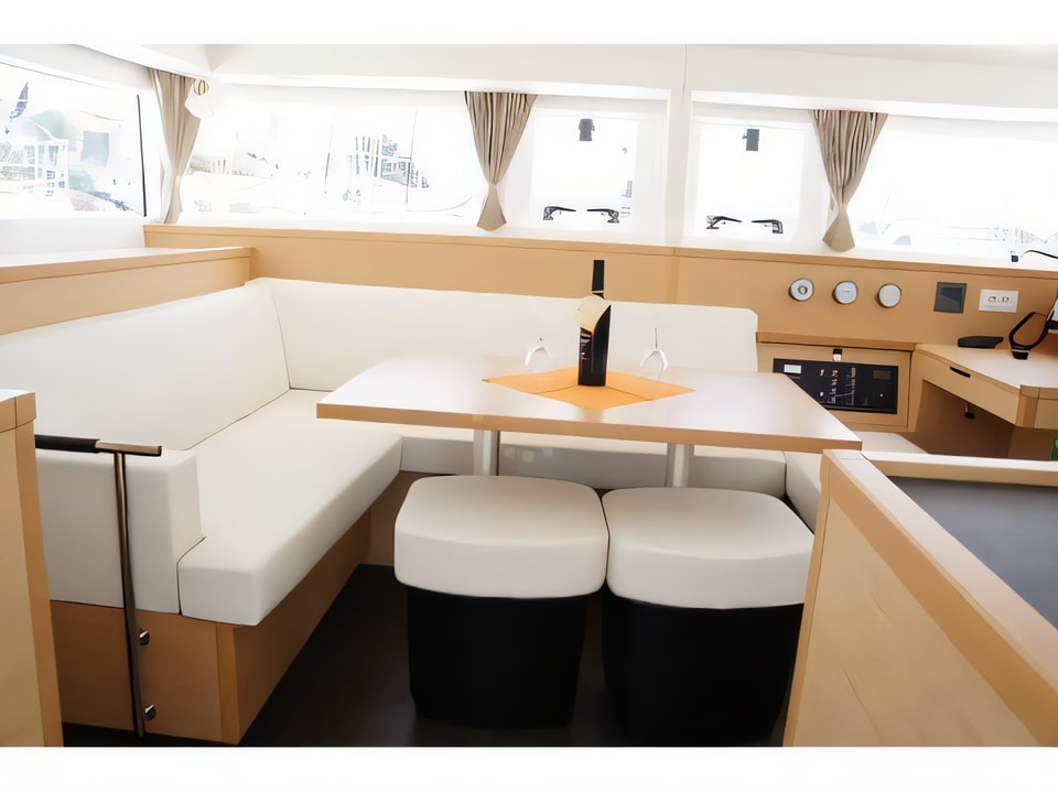 Interior of Lagoon 400 catamaran with 6 cabins Croatia yacht charter