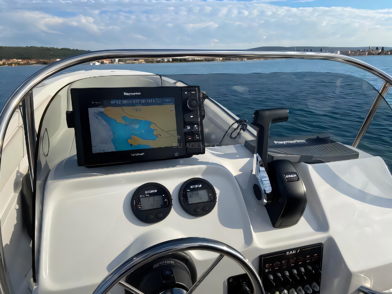 Layout of Zar 65 Suite XL Luxury motor boat with 0 cabins Croatia yacht charter
