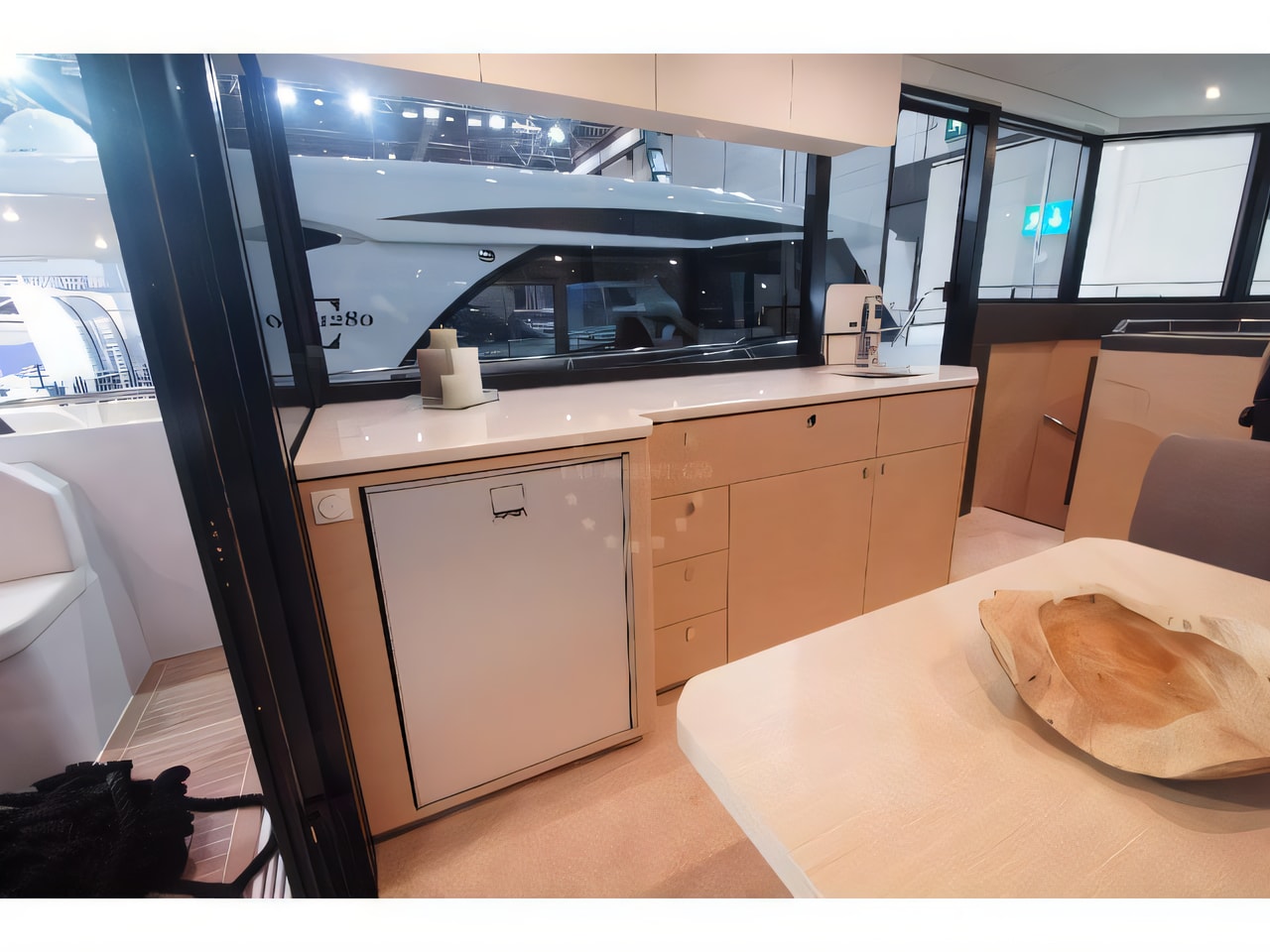 Layout of Seafaring 34 motor boat with 2 cabins Croatia yacht charter