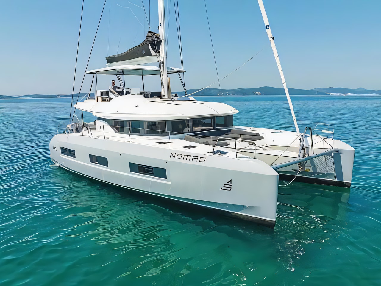 Exterior overview of Lagoon 55 - Elegance line catamaran for charter from Split Port in the Split sailing area Croatia