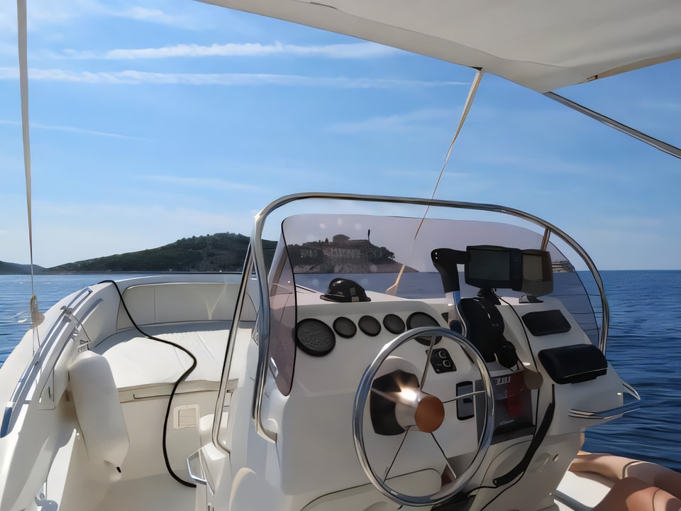 Interior of Zar 61 motor boat with 0 cabins Croatia yacht charter