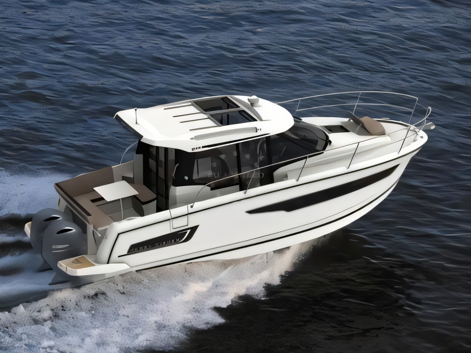 Exterior overview of Merry Fisher 895 motor boat for charter from Sukosan Marina Dalmacija in the Zadar sailing area Croatia