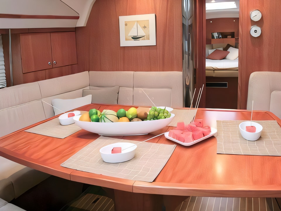 Interior of Elan 434 Impression sail boat with 4 cabins Croatia yacht charter