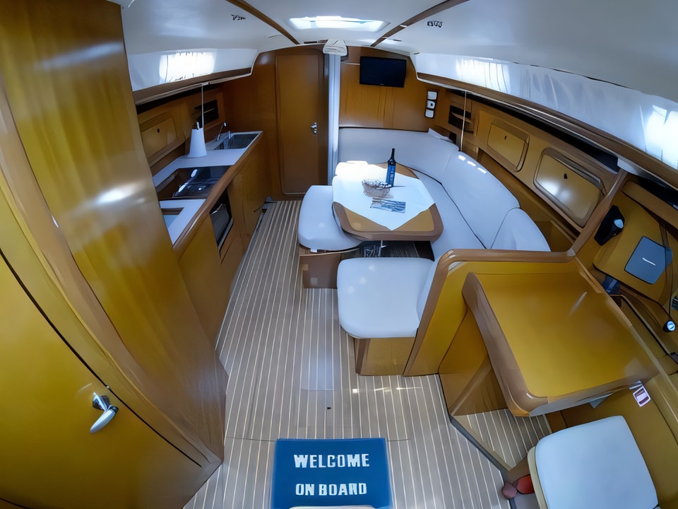Interior of Grand Soleil 40 sail boat with 3 cabins Croatia yacht charter