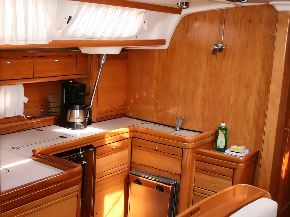 Interior of Bavaria 46 Cruiser Veritas edition sail boat with 4 cabins Croatia yacht charter