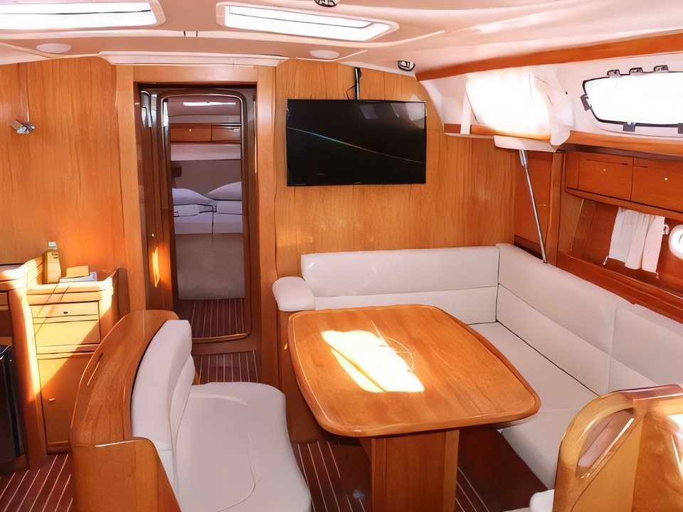 Interior of Bavaria 46 Cruiser Veritas edition sail boat with 4 cabins Croatia yacht charter