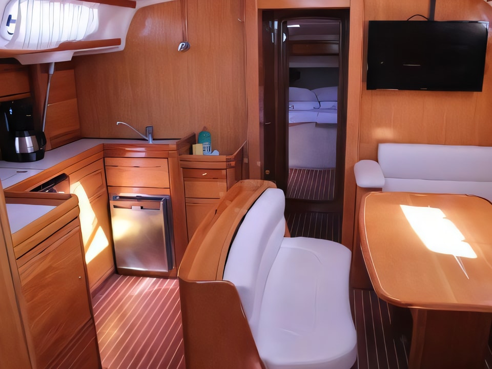 Interior of Bavaria 46 Cruiser Veritas edition sail boat with 4 cabins Croatia yacht charter