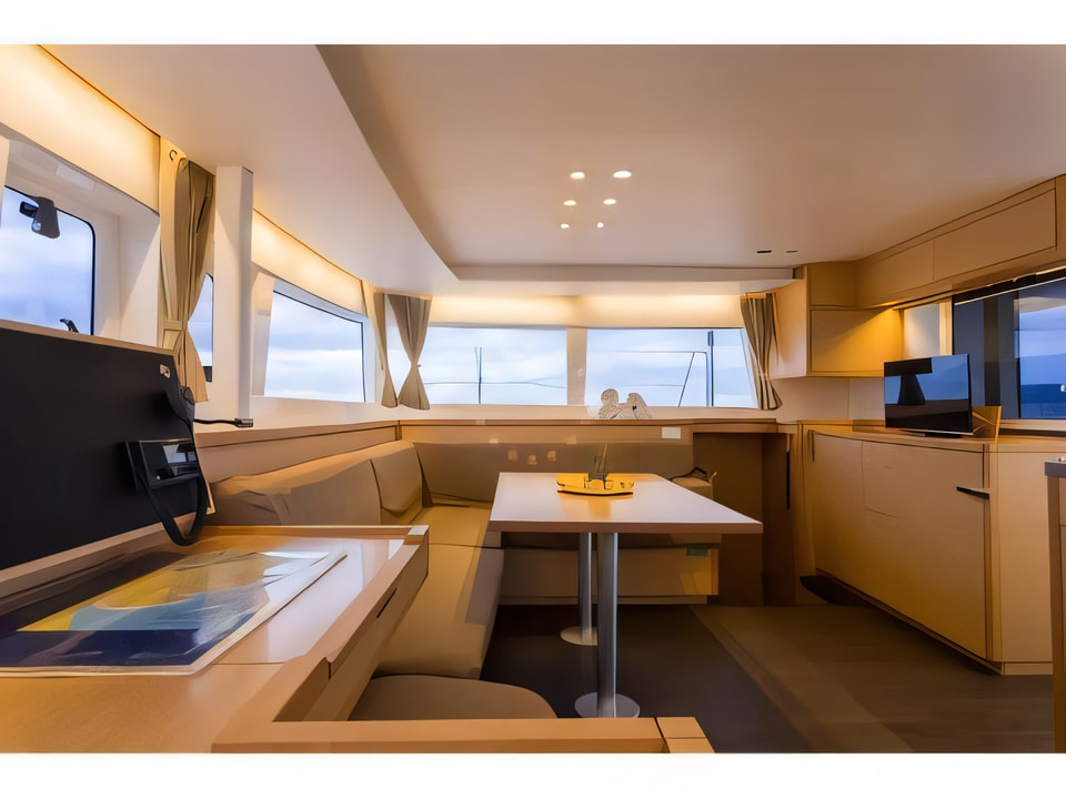 Interior of Lagoon 450 catamaran with 6 cabins Croatia yacht charter