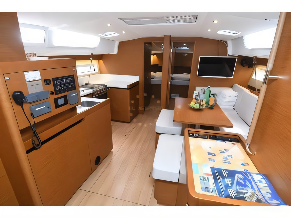 Interior of Sun Odyssey 490 "LUXE" sail boat with 5 cabins Croatia yacht charter