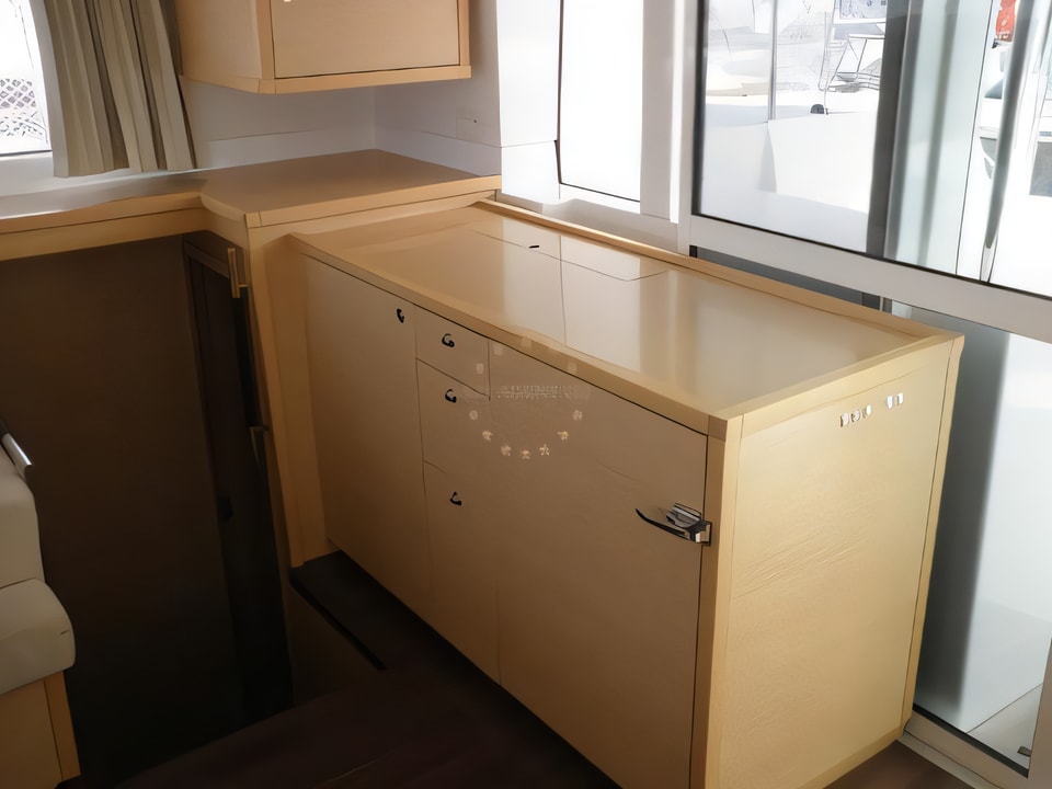 Interior of Lagoon 450 catamaran with 6 cabins Croatia yacht charter