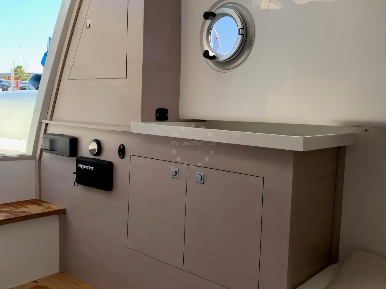 Layout of Sacs Strider 11 motor boat with 1 cabins Croatia yacht charter